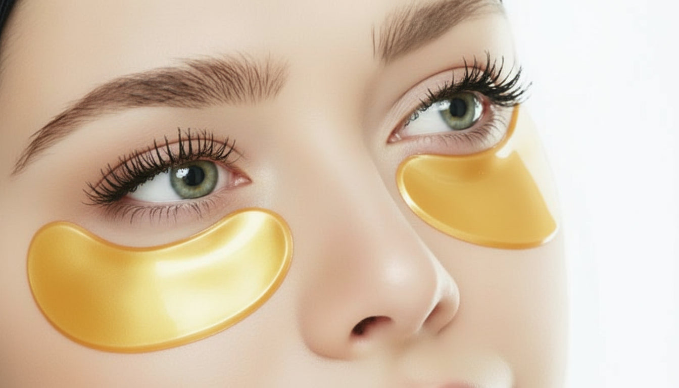 Patchs Yeux au Collagène Or – Anti-cernes et Défatigants (10 paires)